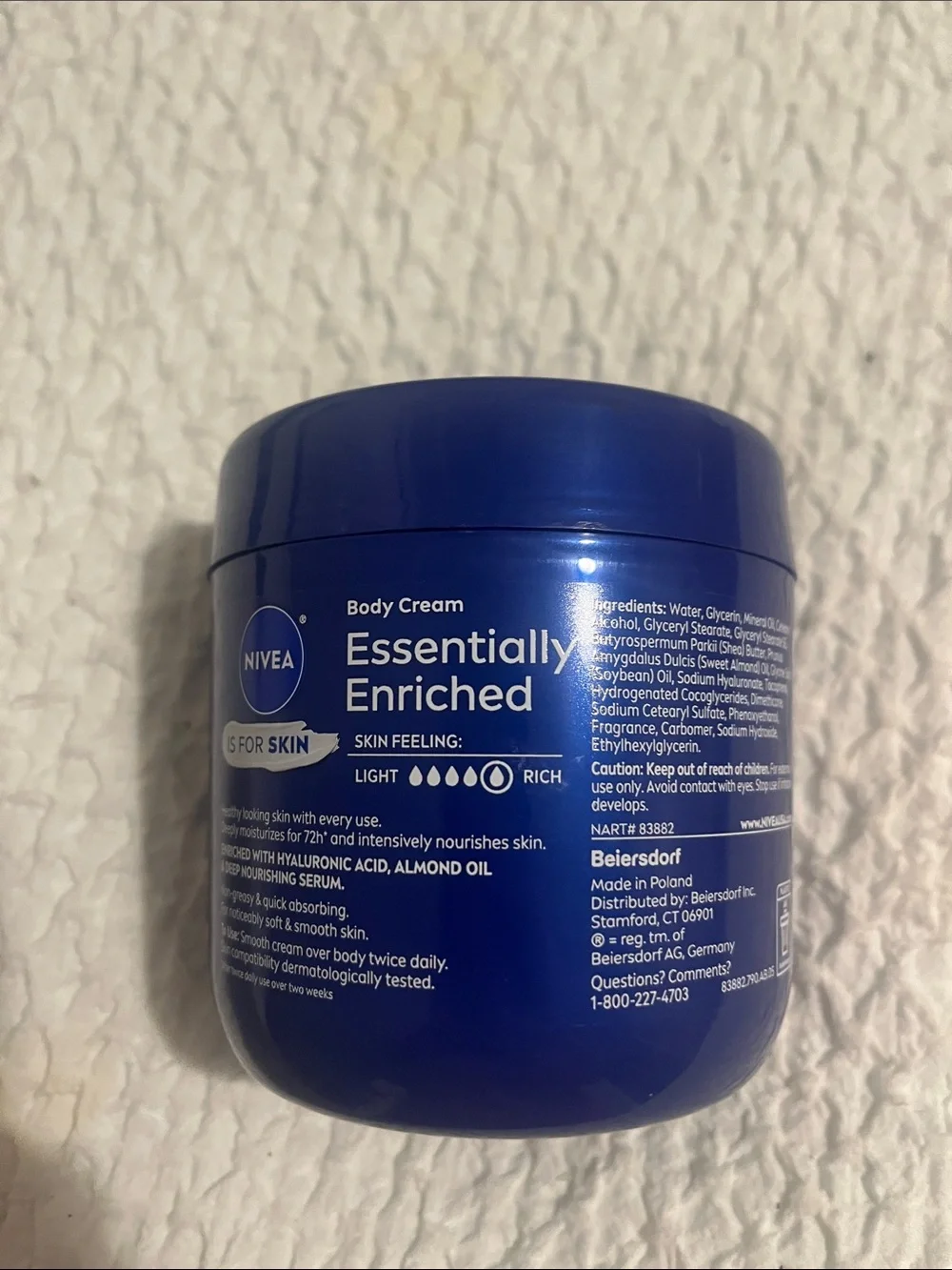 NWT Nivea Body Cream Tub
